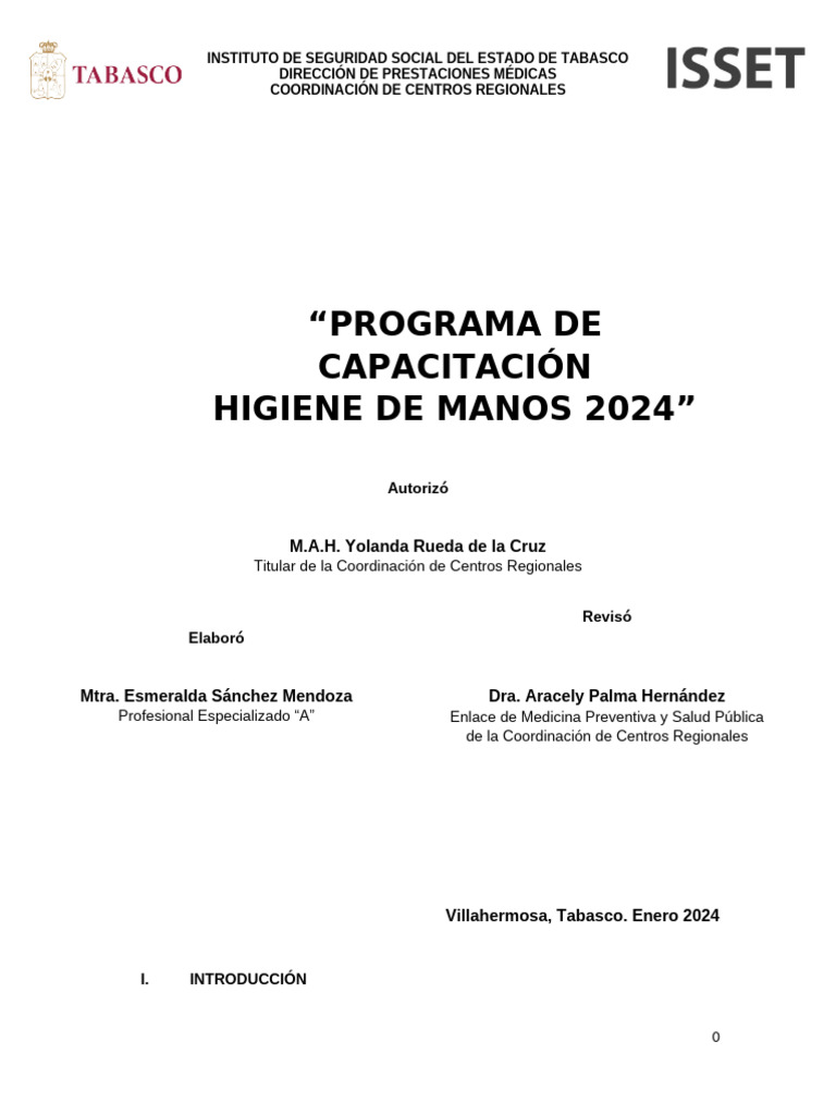Capacitación en Higiene de Manos 2024 | PDF | Lavado de manos ...