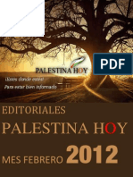 Editoriales Palestina Hoy Febrero 2012