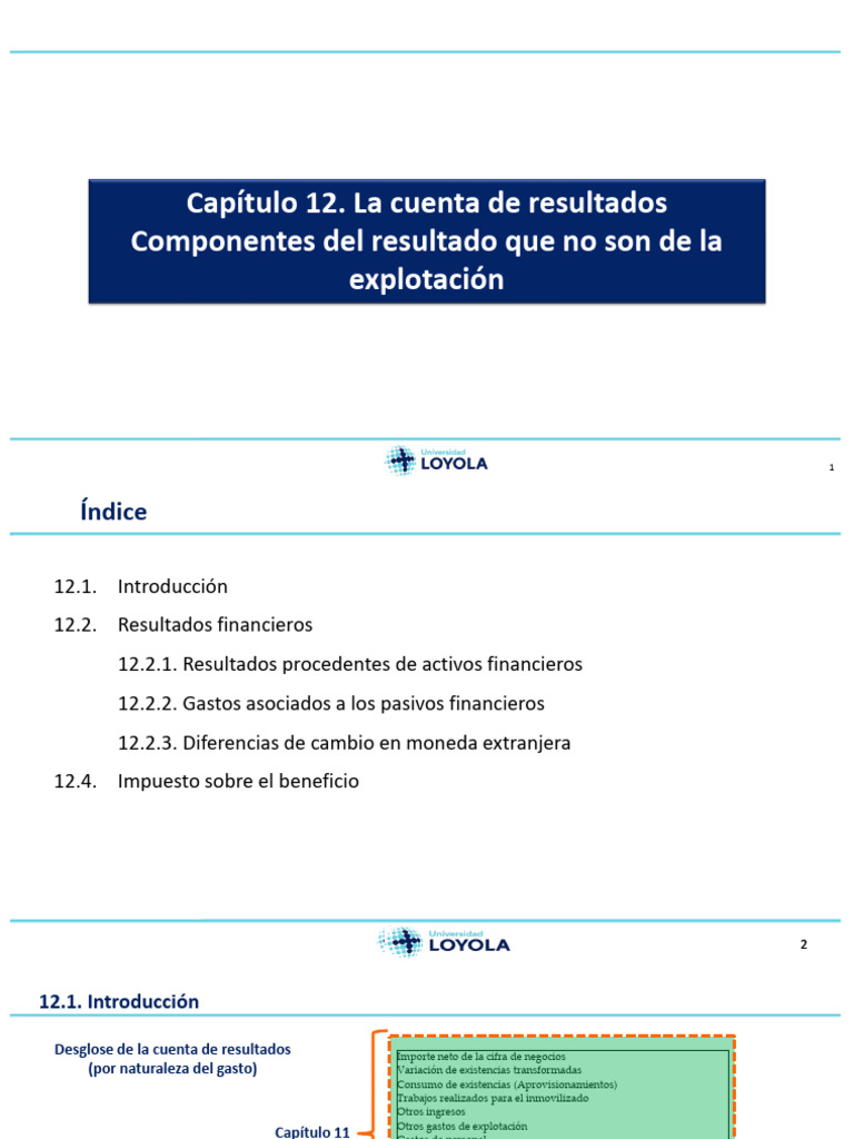 Resultados Financieros en Contabilidad | PDF | Interés | Compartir ...