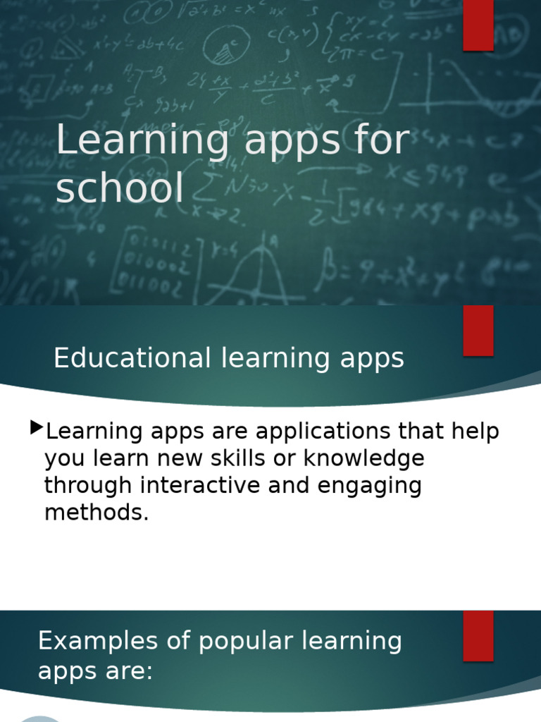 Learning Apps For School | PDF | Learning | Human Communication