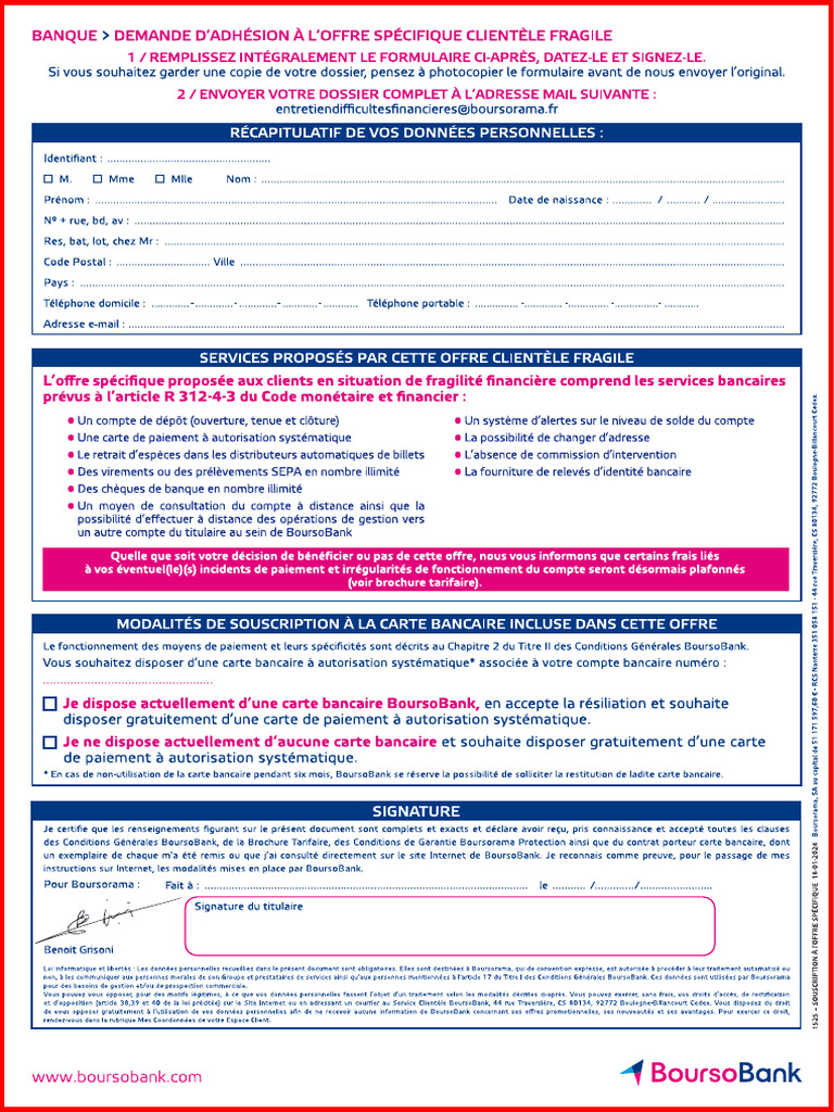 Formulaire CB CAS | PDF