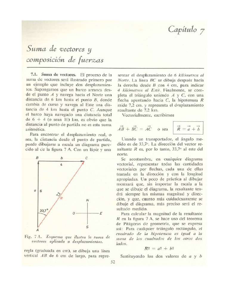WHITE 07 Suma de Vectores y Composición de Fuerzas | PDF