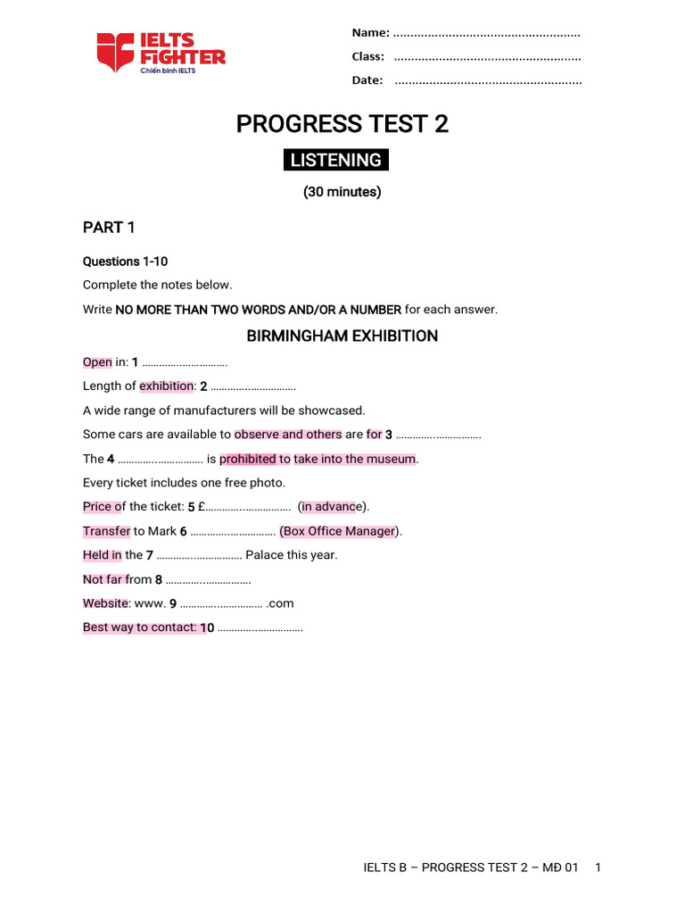 IELTS Listening and Reading Test Guide | PDF | Dream | Canning
