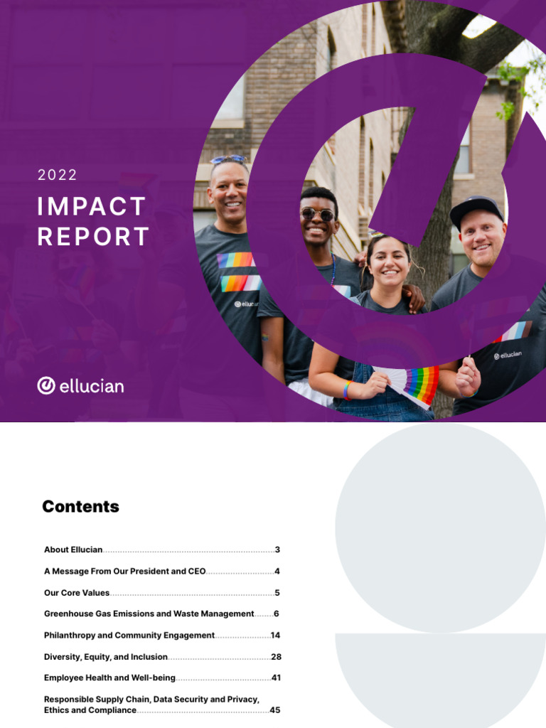Ellucian 2022 Impact Report Overview | PDF