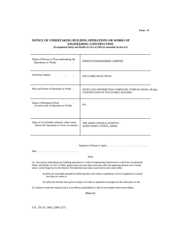 Form 15 | PDF