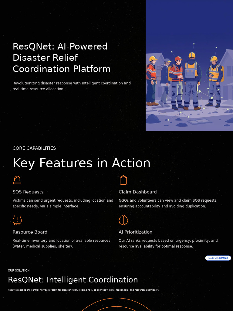 ResQNet: AI for Disaster Relief Coordination | PDF | Artificial ...