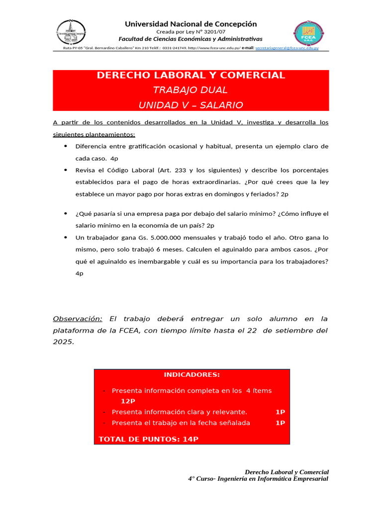 Análisis del Salario en Derecho Laboral | PDF