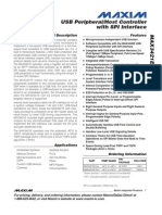 USB Peripheral/Host Controller With SPI Interface: General Description Features