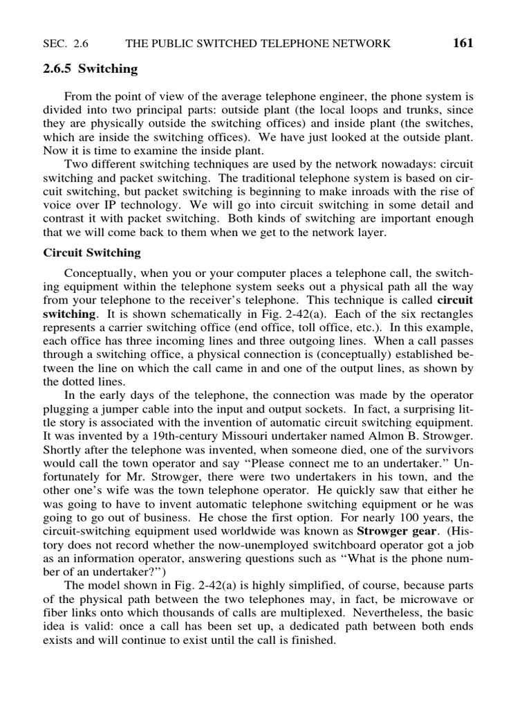Circuit vs. Packet Switching Explained | PDF | Telephone Exchange ...
