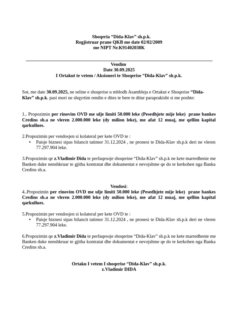 Vendim Asambleje | PDF