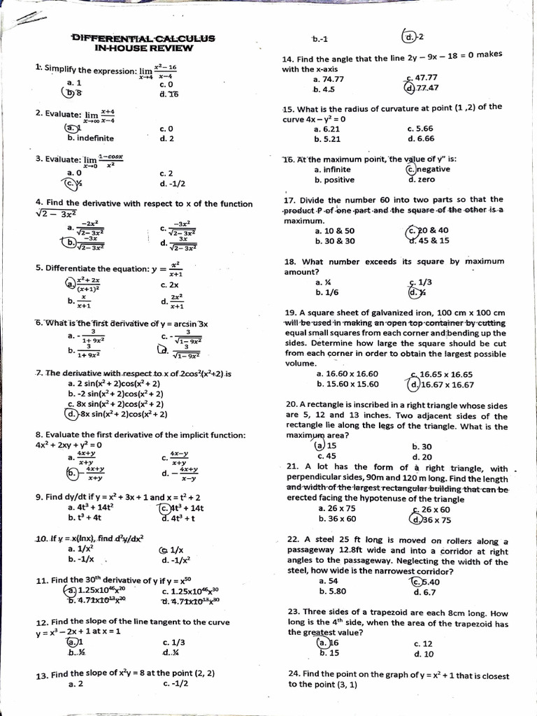 Diff Cal | PDF