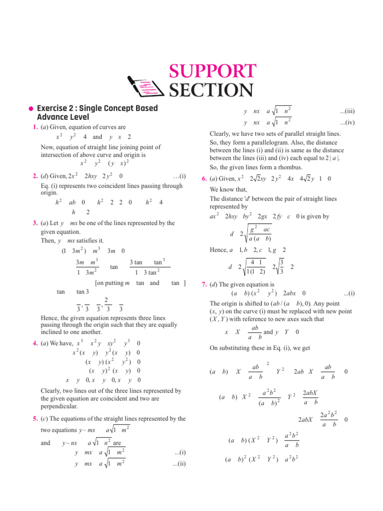MHT Cet Maths Vol2 CH 04 Ex 2 | PDF | Tangent | Circle