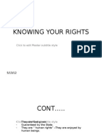 Knowing Your Rights: THE Righ TS OFA Chil DIN Keny A
