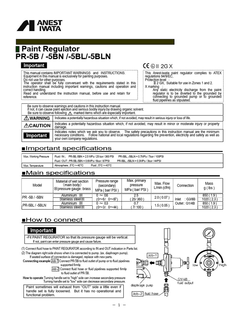 PR-5B, PR-5B Manual, PR5b Automatic, PR5b Gun | PDF | Pump | Mechanical ...