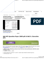 AAI ATC Question Paper 2009 PDF of AAI JR