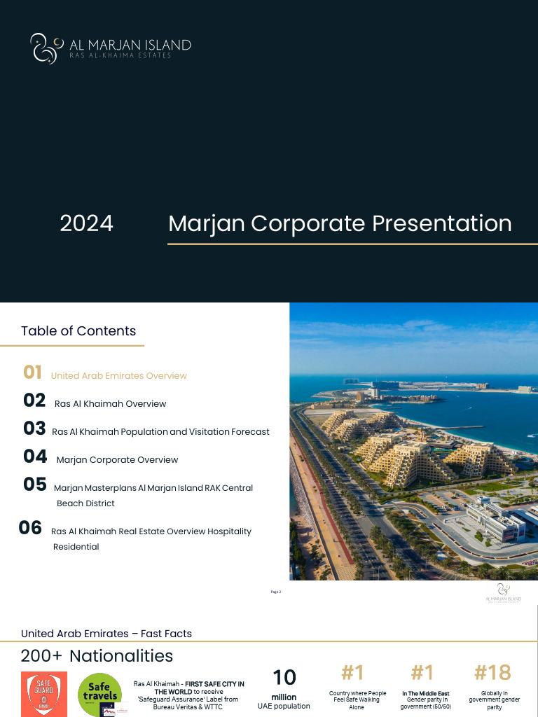 Marjan Island Investment Overview | PDF | United Arab Emirates | Dubai