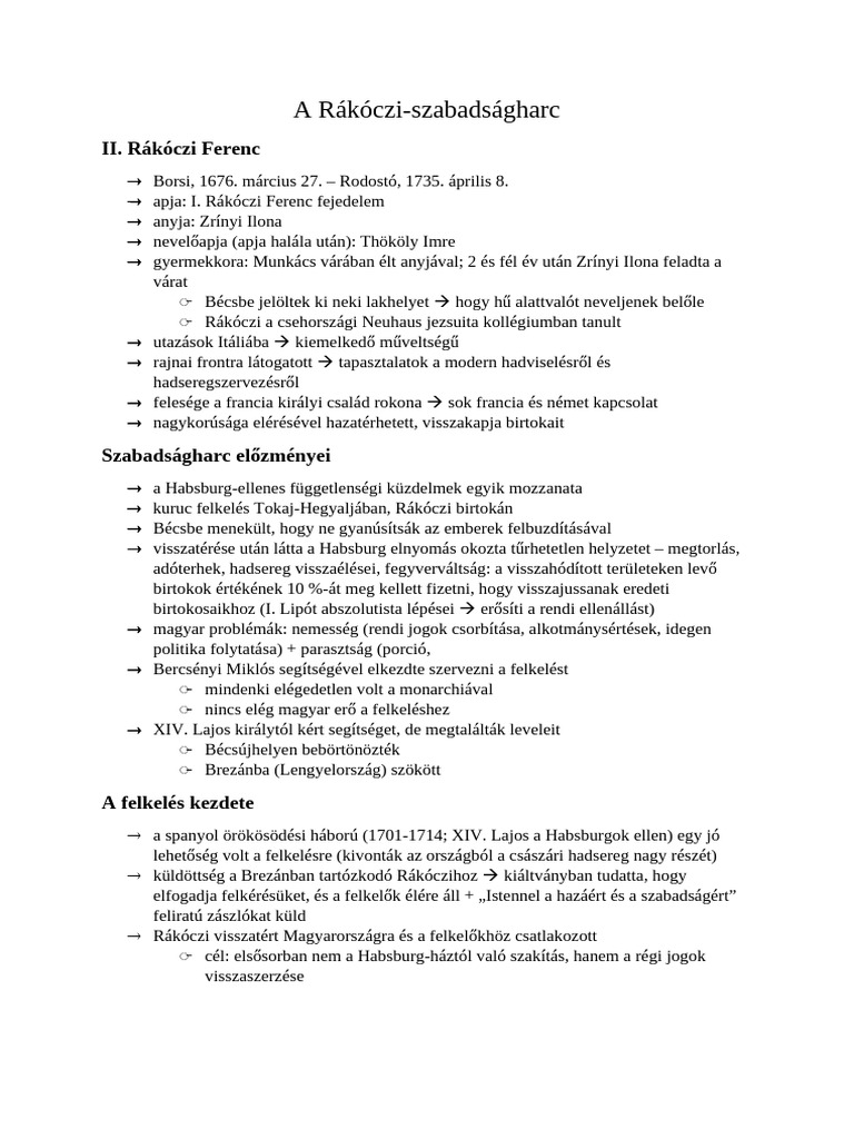 Rákóczi | PDF