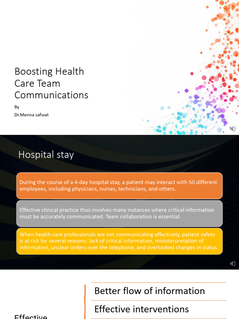 Enhancing Healthcare Team Communication | PDF | Communication ...