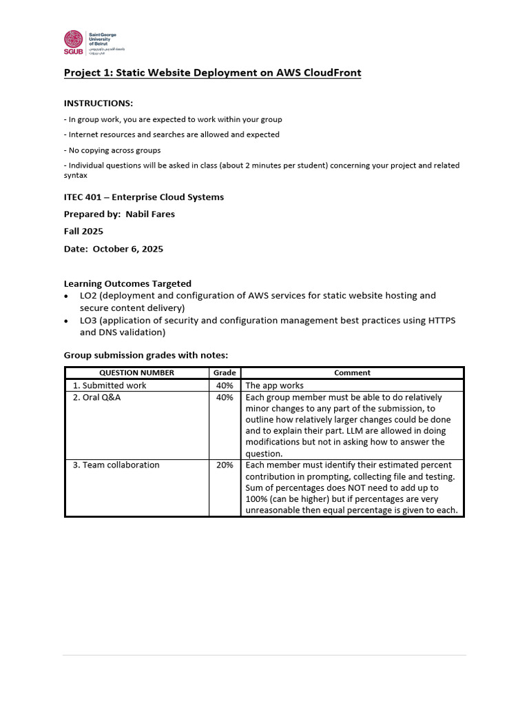 AWS Static Website Deployment Guide | PDF | Domain Name System | Public ...