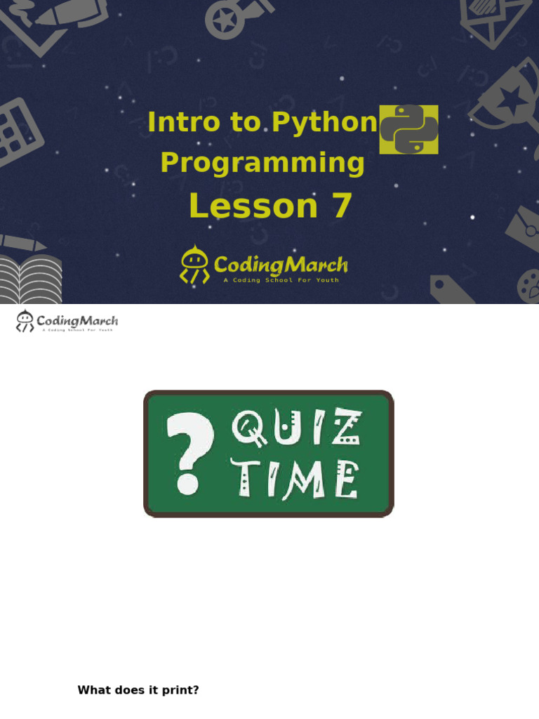 Intro To Python 07 (Final Project Idea) | PDF