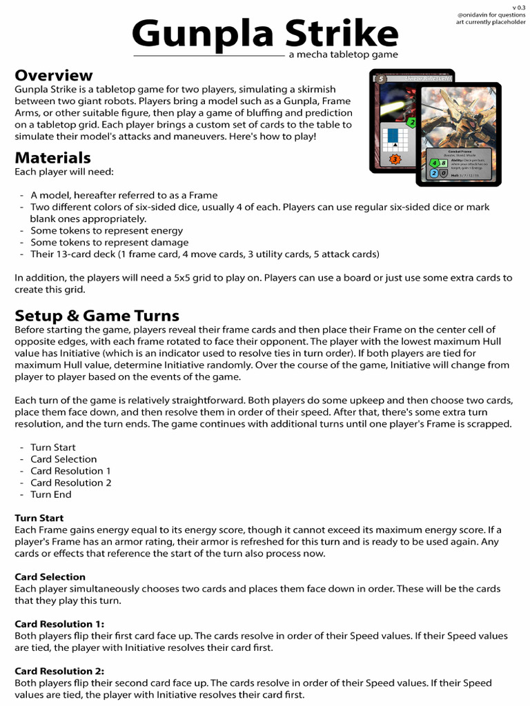 Gunpla Strike Rules - Low Res | PDF