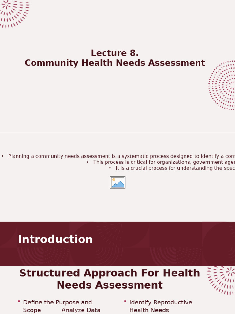 Community Health Needs Assessment Guide | PDF | Sexually Transmitted ...