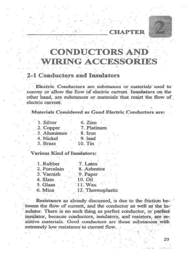 Conductors and Wiring Accessories Guide | PDF | Electrical Conductor | Wire
