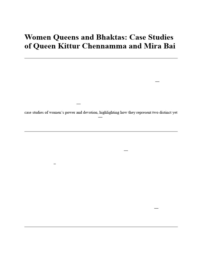 Women Warriors and Saints in India | PDF | Bhakti | Bhakti Movement