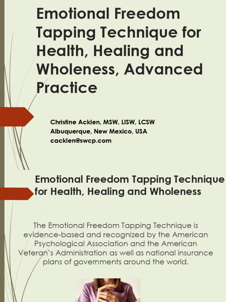 17 (ENG) Emotional Freedom Tapping Technique Advanced Practice | PDF ...