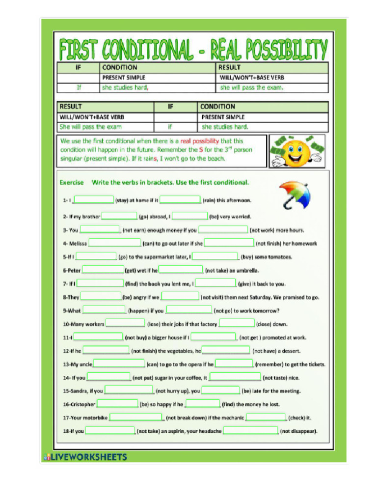 Conditionals Practice | PDF