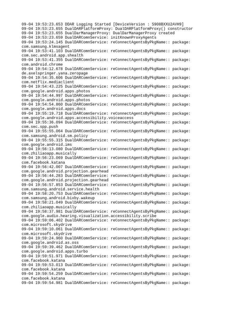 DualDARComnService Log Analysis | PDF