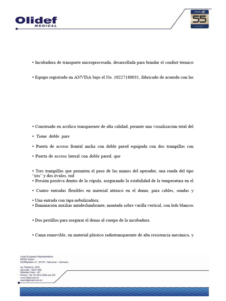 Incubadora RWT Plus para Transporte Neonatal | PDF | Electrónica ...