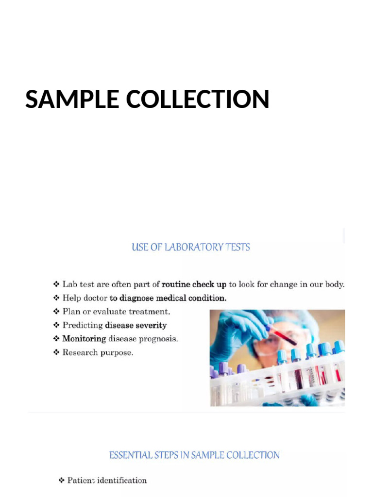 Blood Collection | PDF