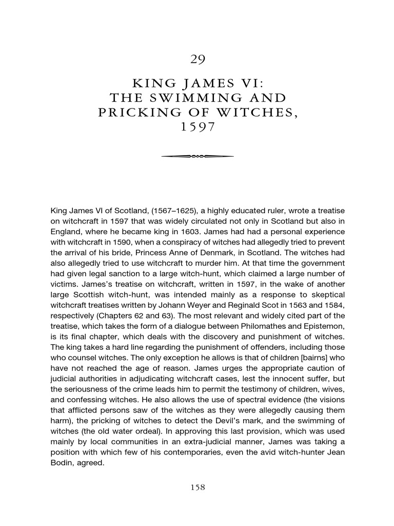 King James VI on Witch Trials and Punishment | PDF | Witchcraft