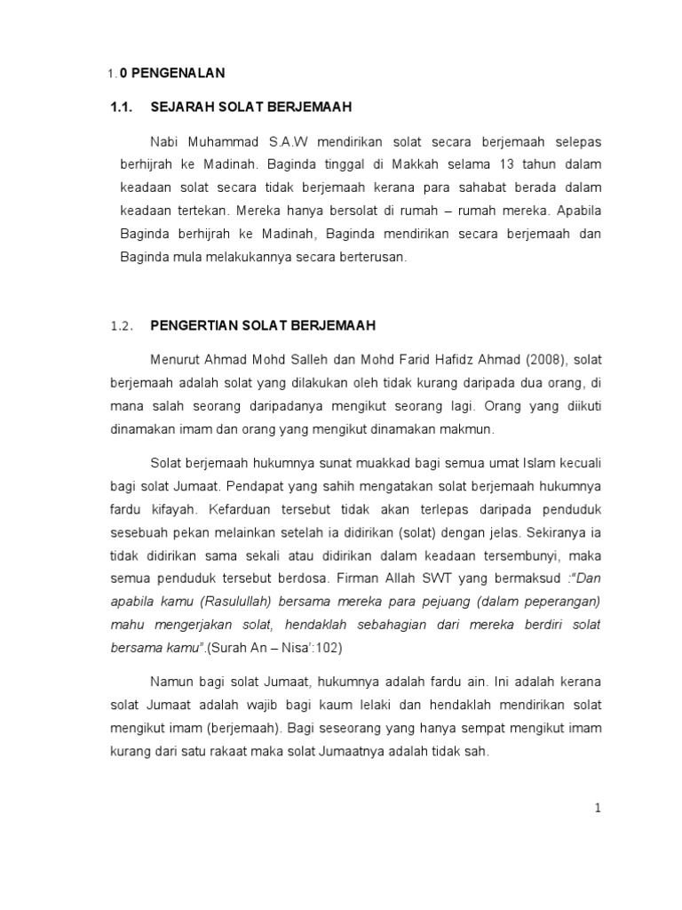 Sembahyang Jemaah Pdf