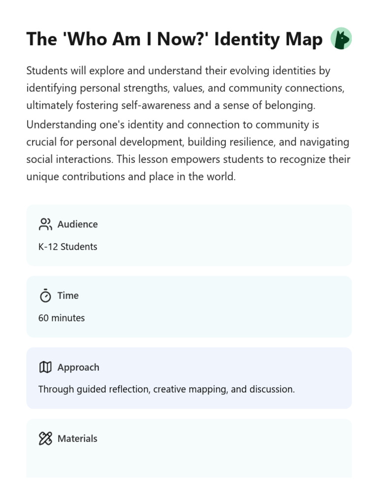 Creating Your Identity Map | PDF | Concept | Cognition