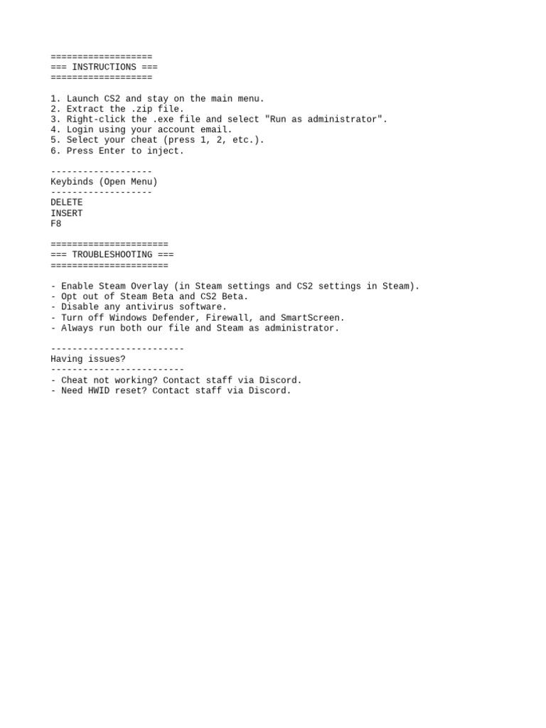 CS2 Cheat Installation Guide | PDF