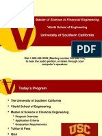 Master of Science in Financial Engineering: University of Southern California