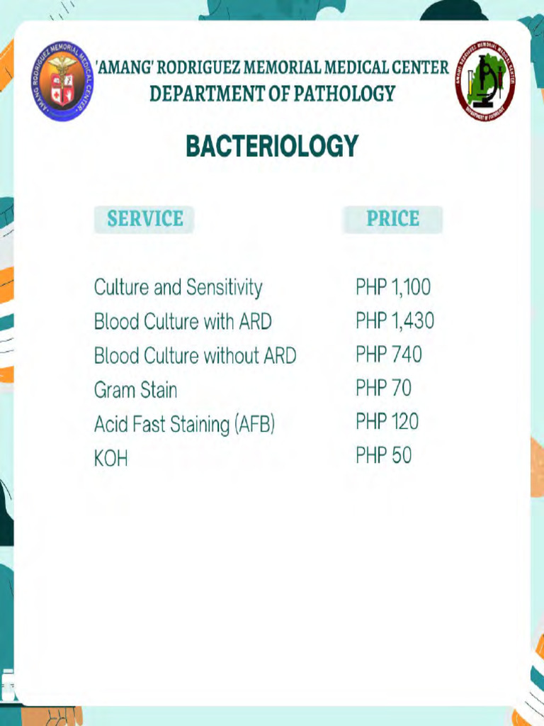Laboratory Price List | PDF