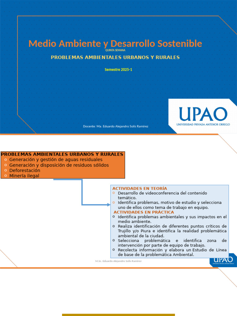 5 Clase Mayds 2025-I | PDF | Entorno natural | Cuestiones ambientales