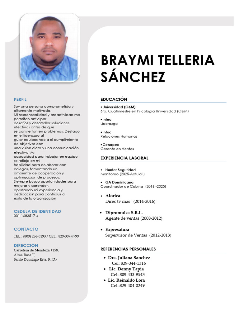 Perfil Profesional de Braymi Telleria | PDF
