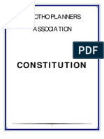 Lesotho Planners Association Constitution