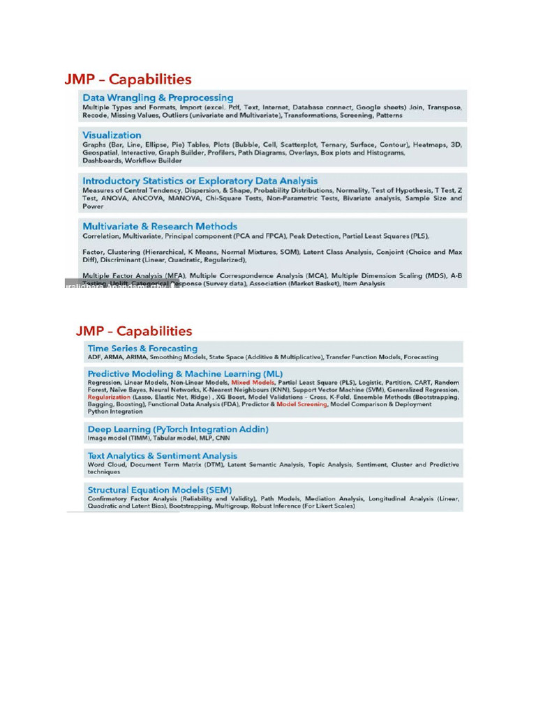 JMP - Workshop | PDF