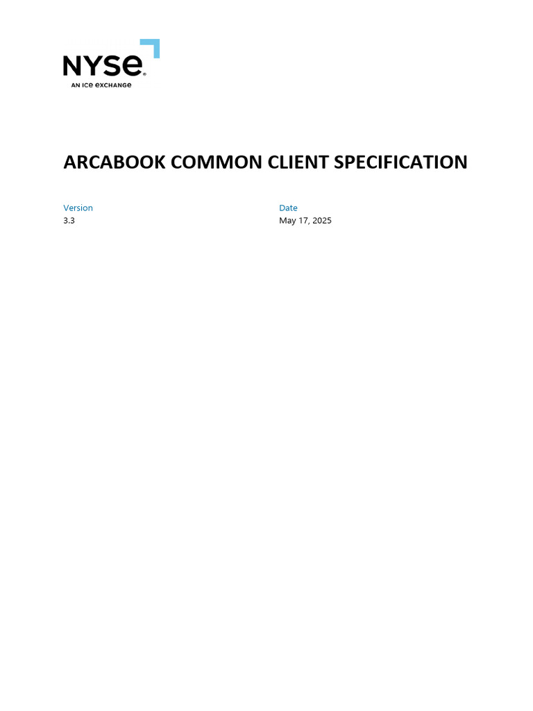 ArcaBook Client Specification Update | PDF | Transmission Control ...