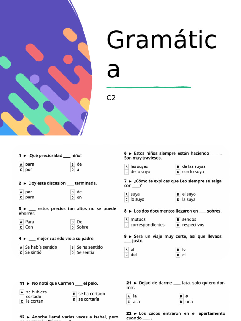 GRAMATICAC2 | PDF