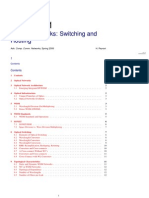 Optical Networks: Switching and Routing: Adv. Comp. Comm. Networks, Spring 2008