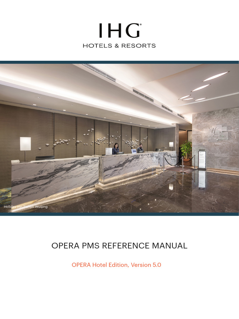 OPERA PMS Manual for Holiday Inn | PDF | Cheque | Credit Card