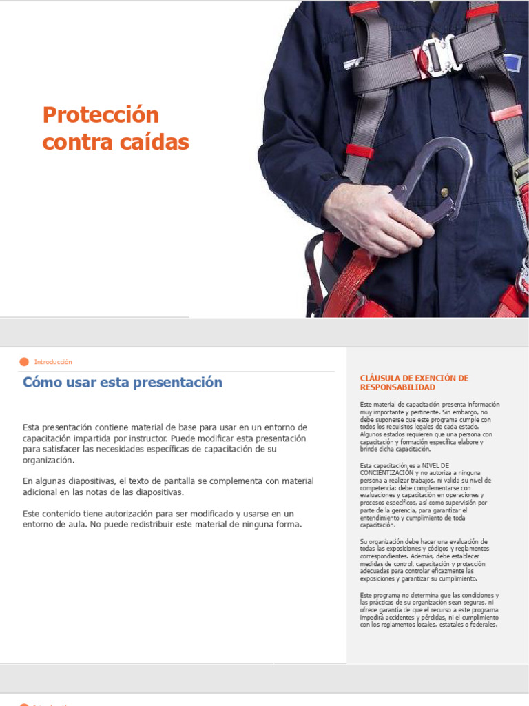 Copia de Fall Protection Spanish Presentation1 | PDF