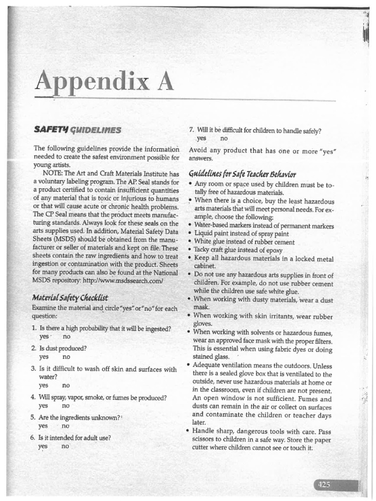 Koster Appendix Safety | PDF