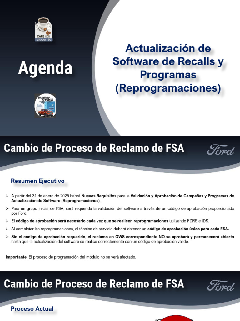 Nuevos Requisitos para Reprogramaciones FSA | PDF | Software | Soporte ...